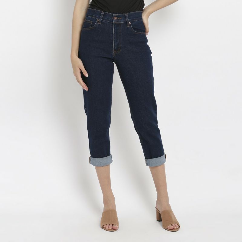 Edwin Ladies Stretch Mom Boyfriend Jeans Kaylee / celana jeans wanita