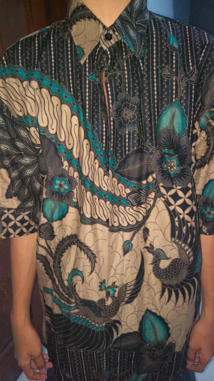 Kemeja Batik Prabu Bahan Katun Baturaden Reguler Fit B107