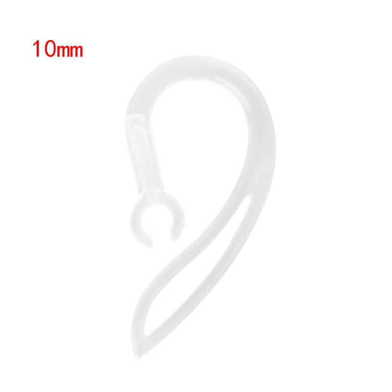 btsg 10mm Bluetooth Earphones Transparent Soft Silicone Ear Hook Loop Clip Headset