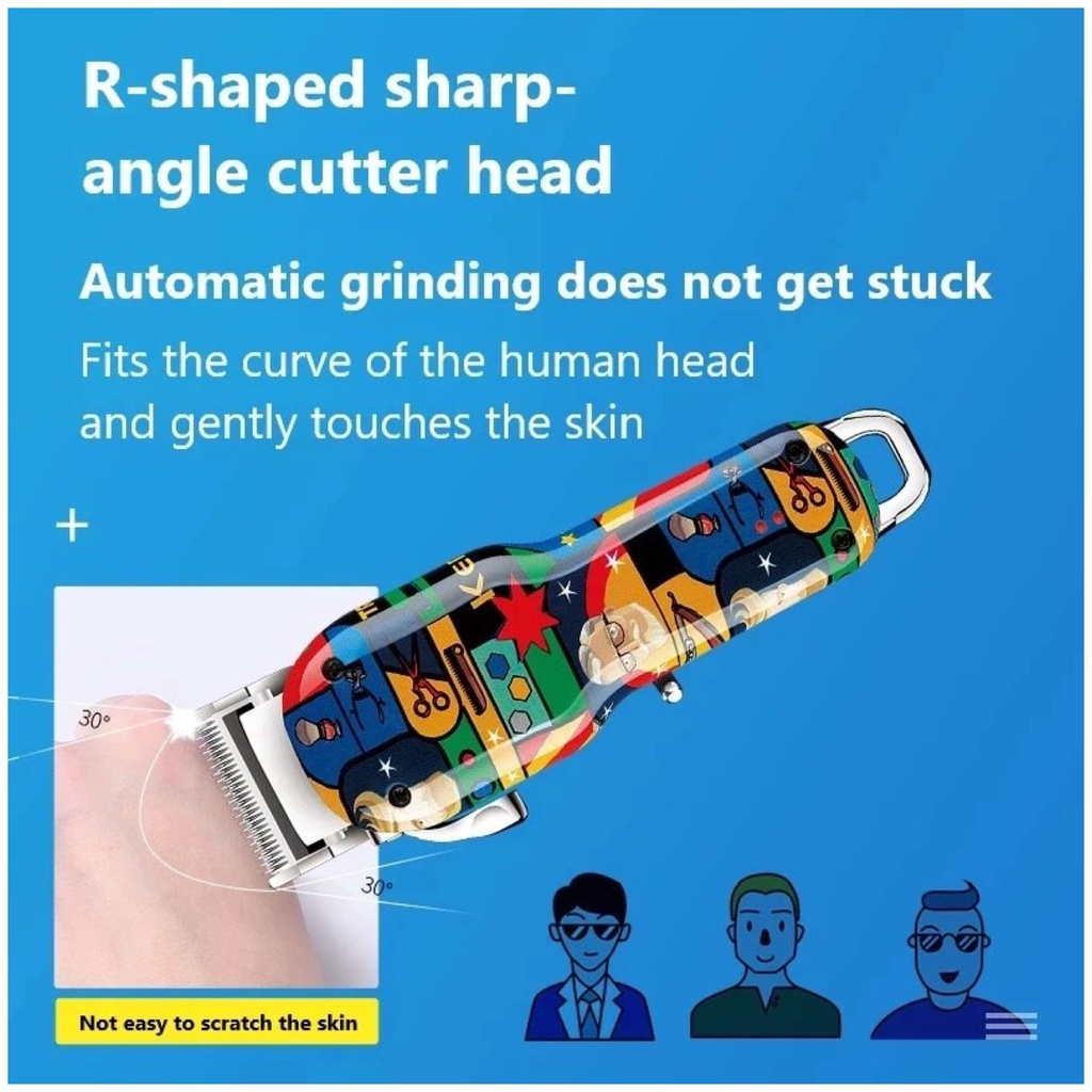 Alat Cukur Rambut Kemei KM-MAX2092 Professional Hair Clipper Cordless Electric Mesin Potong Cukuran KM MAX 2092