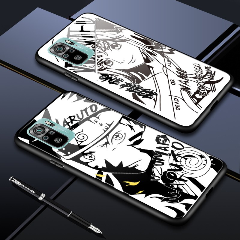 Xiaomi Redmi Note 10 Pro Untuk Anime Naruto Glass Casing Phone Case