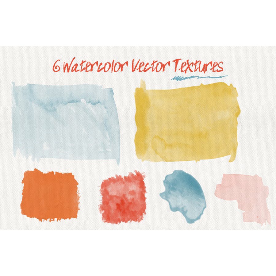 Set Of Watercolor Brushes And Textures