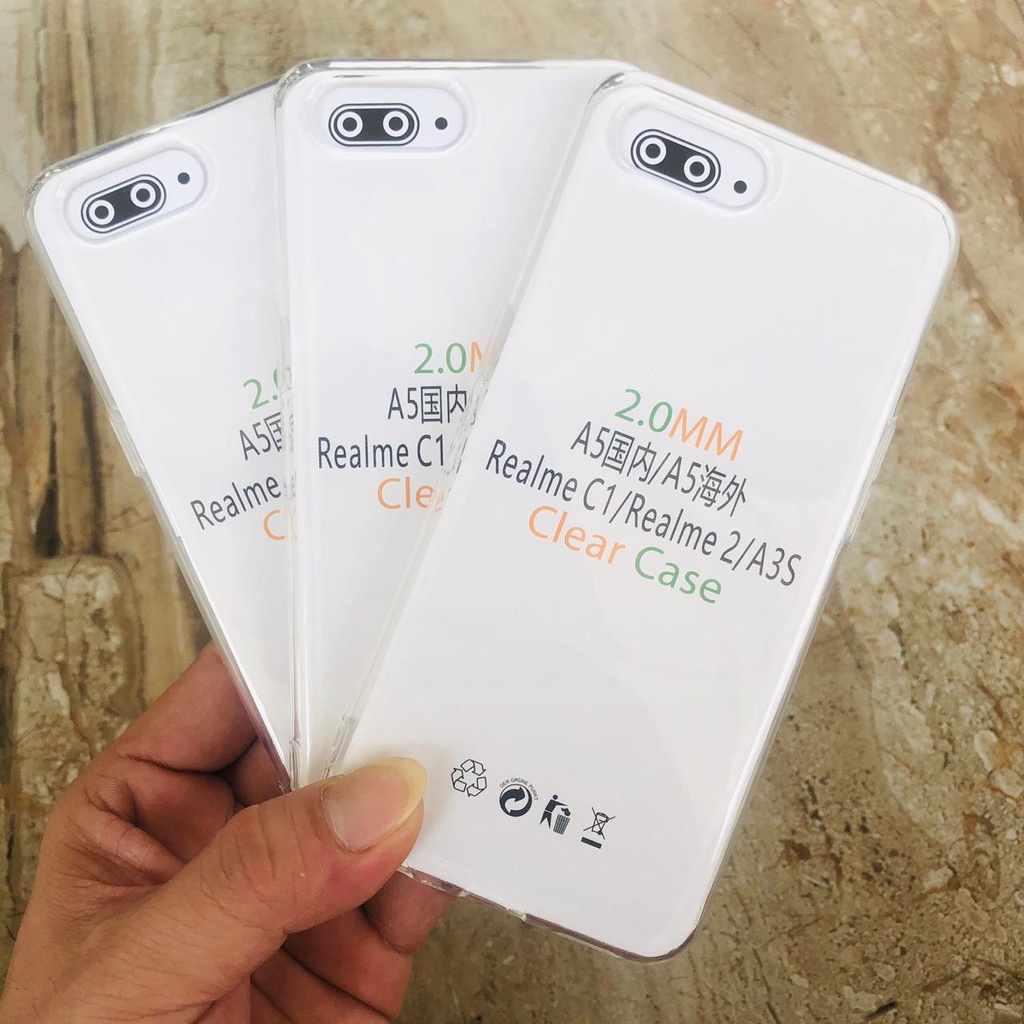 SOFTCASE JELLY CASE OPPO A3S / A5 AX5 2018 / A12e / REALME C1 / A1603 CPH1803 CPH1805 CPH1809 CPH185