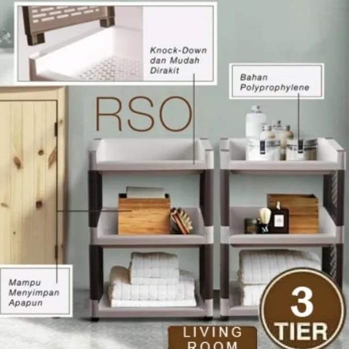Rak Susun 3 Olymplast Serbaguna Plastik RSO 03 Dapur Rak Susun 3 Olymplast Serbaguna Plastik RSO 03 Dapur