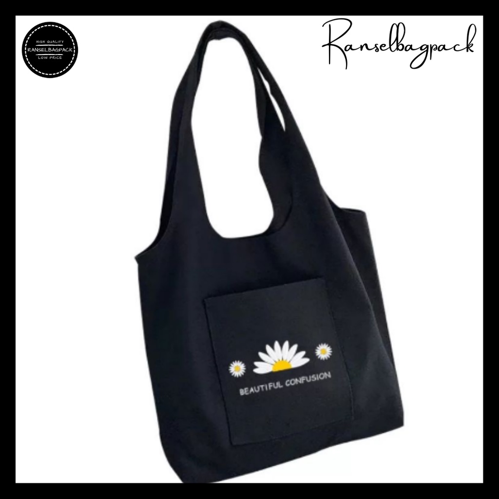 Tote Bag Wanita - Sekolah Kuliah Kerja Traveling Korea Fashion Multifungsi Stylish Bahu Kekinian Import Lokal Original Kanvas Murah Terbaru Bagus Perempuan Cewekl