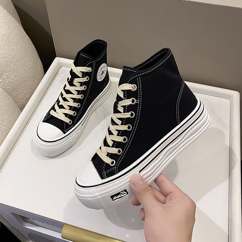 SN2223 - Sepatu Sneaker High Waist Fashion Wanita