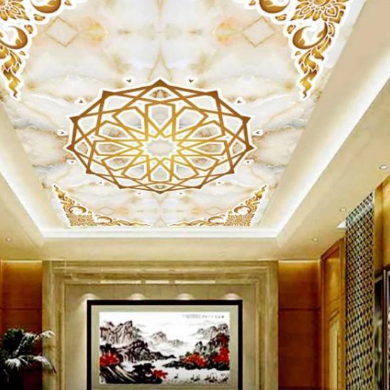 Bagus  Wallpaper plafon 3D mewah harga grosir termurah. . .