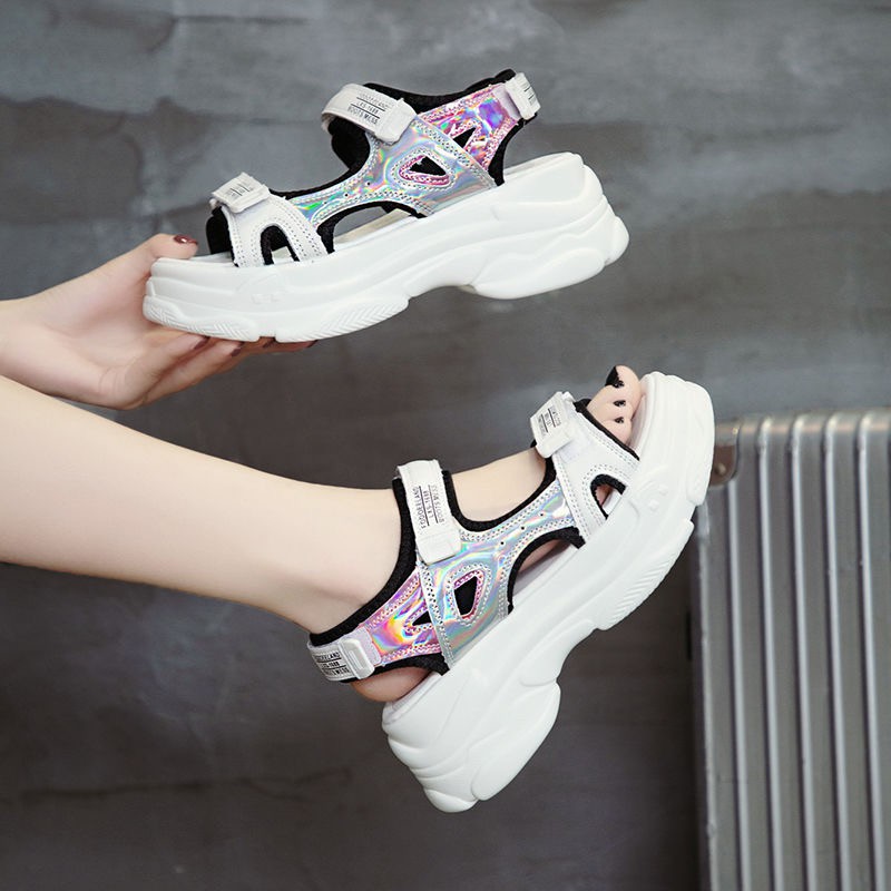 SANDAL GUNUNG Wanita Sandal Cewek WEDGES TINGGI CASUAL WANITA TALI KEKINIAN IMPOR TERBARU Sandal Sepatu