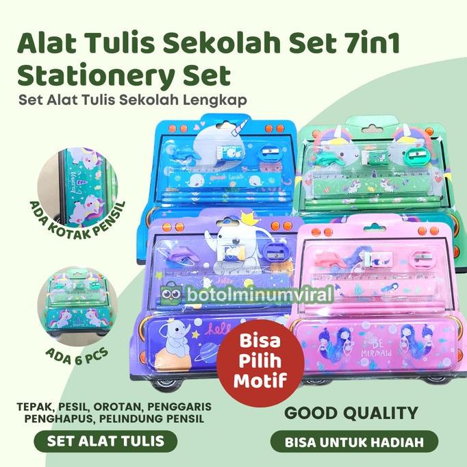 

*:*:*:*:*] Alat Tulis Sekolah Set 7in1 Stationery set Perlengkapan Sekolah TK SD