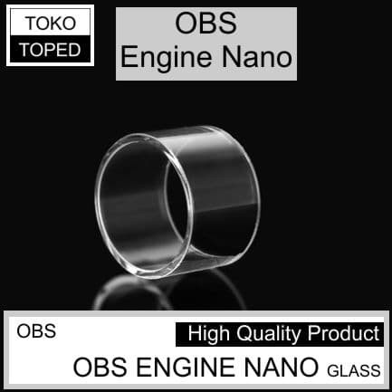 koleksi tabung bahan kaca OBS ENGINE NANO Replacement warna glass bening