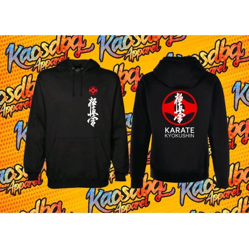 Jaket Hoodie Sweater Tulisan Logo Karate KyoKushin jaket anime