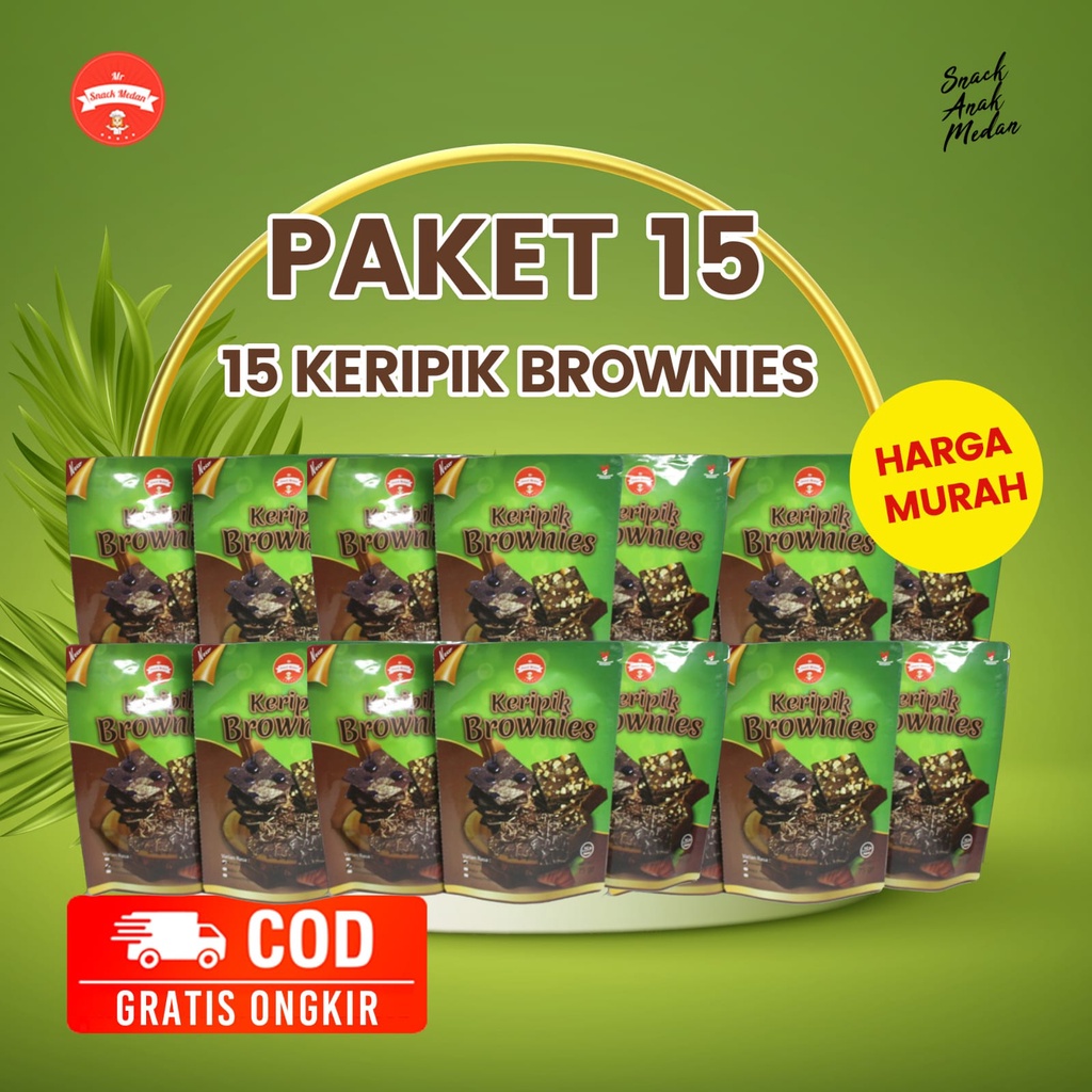 

Paket 15 Keripik Brownies