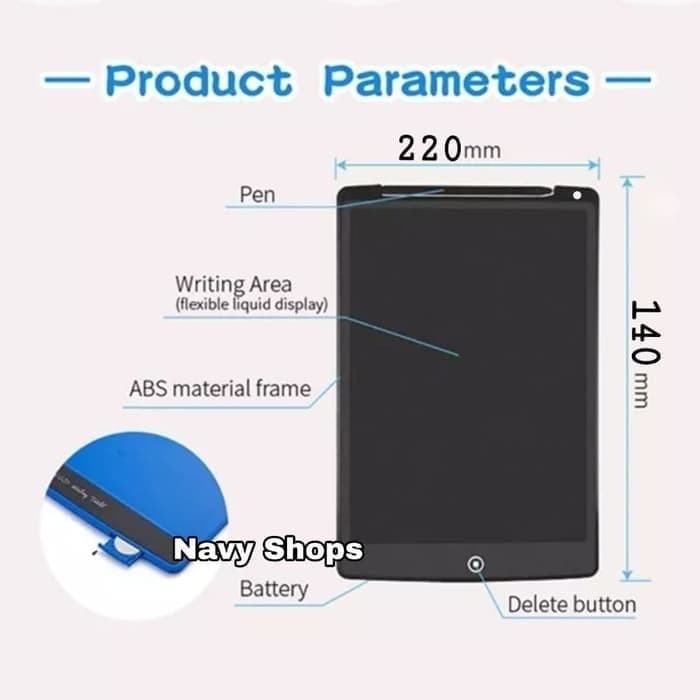 NA - Papan Tulis Anak - LCD Writing Tablet - Papan Tulis Edukasi