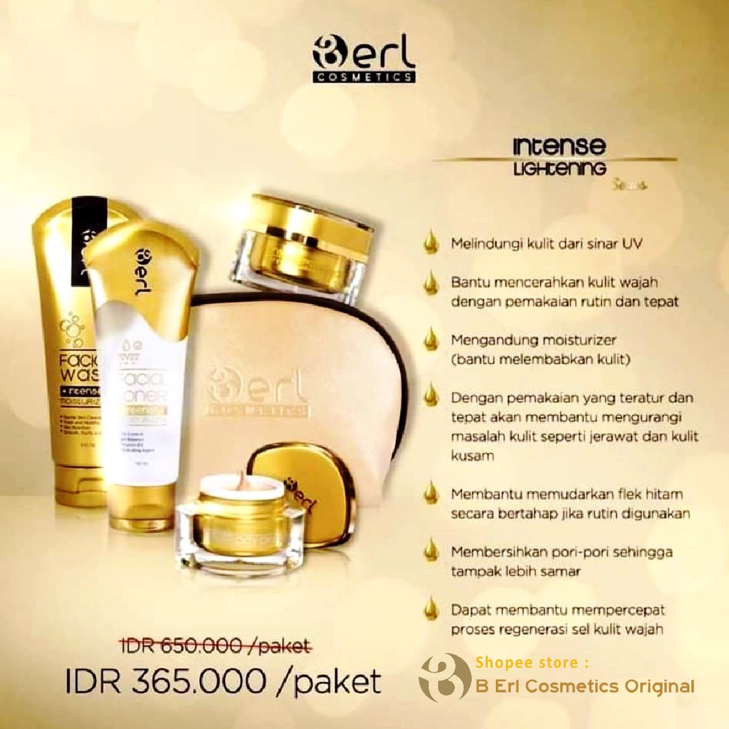 Jual B Erl Lightening Series Luxury Pouch Paket Skincare Lengkap ...