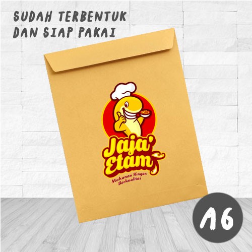 

[PAKAI LOGO] Amplop Coklat Paking Olshop Murah Kertas Samson Kraft A6 15x10cm Amplop Packaging Polos