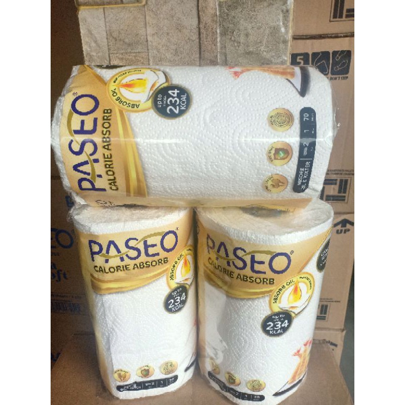 tissue paseo kitchen towel 1 roll/tisue tisu dapur calorie absorb