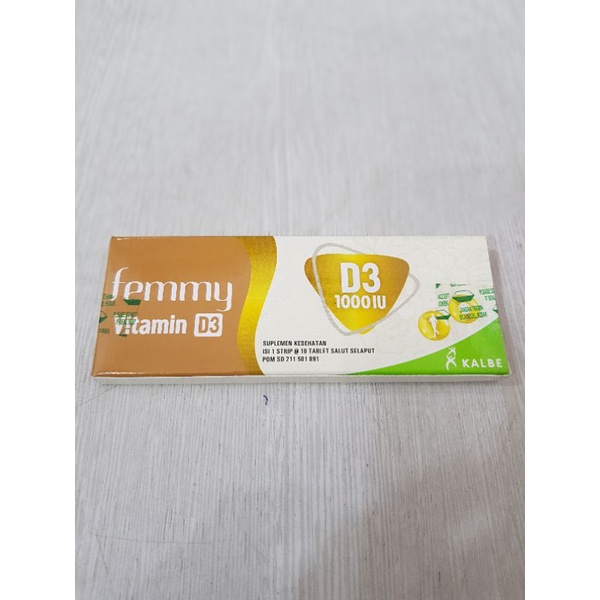 Femmy Vitamin D3/ Suplemen Kesehatan/ Kalsium