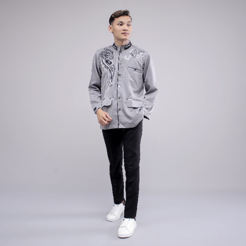 Jasko pria dewasa Jasko bisa COD Jasko polos dan jasko bordir pria dewasa Jas polos Jas bordir Baju muslim pria dewasa-4