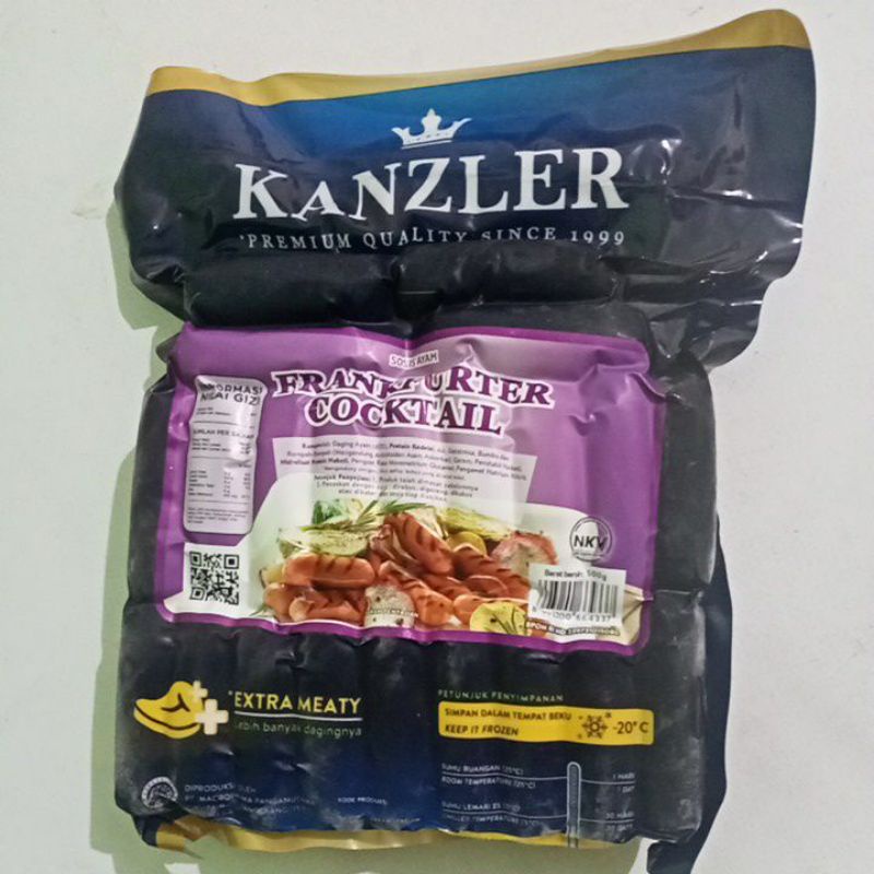 

Kanzler Sosis Frankfurter Cocktail 500gr