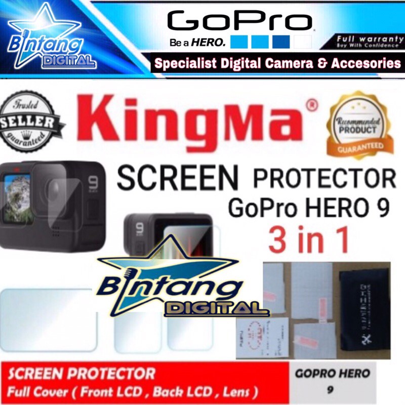 Temperred Glass Gopro Hero 9 Screen Protector Kingma Hero 9 AntiGores gopro Hero 9