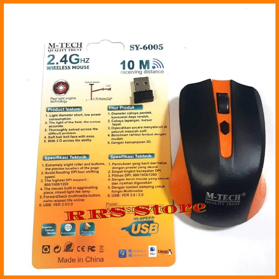 M-Tech sy 6005 Mouse wireless bluetooth wireles bluetoot * Mouse Nirkabel