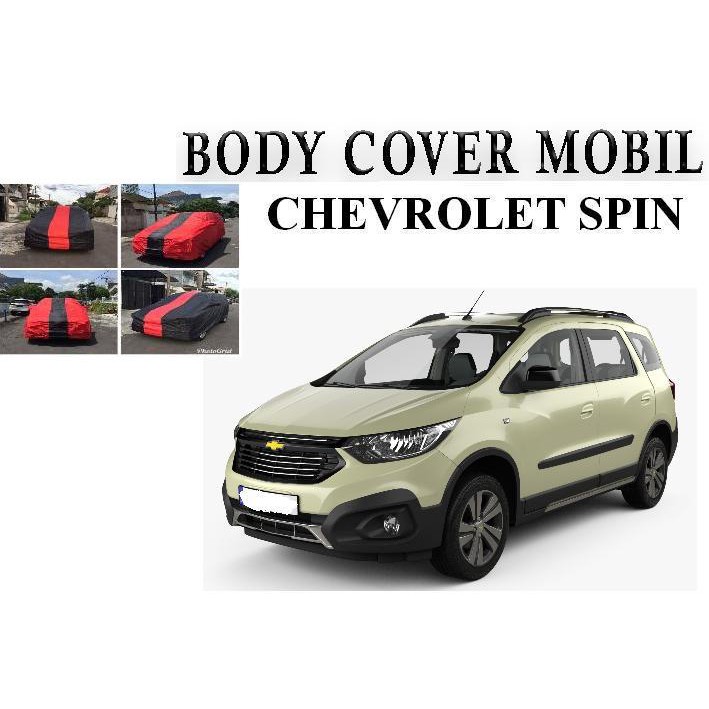 Body Cover Hitam Merah Biru / Sarung Mobil Chevrolet Spin
