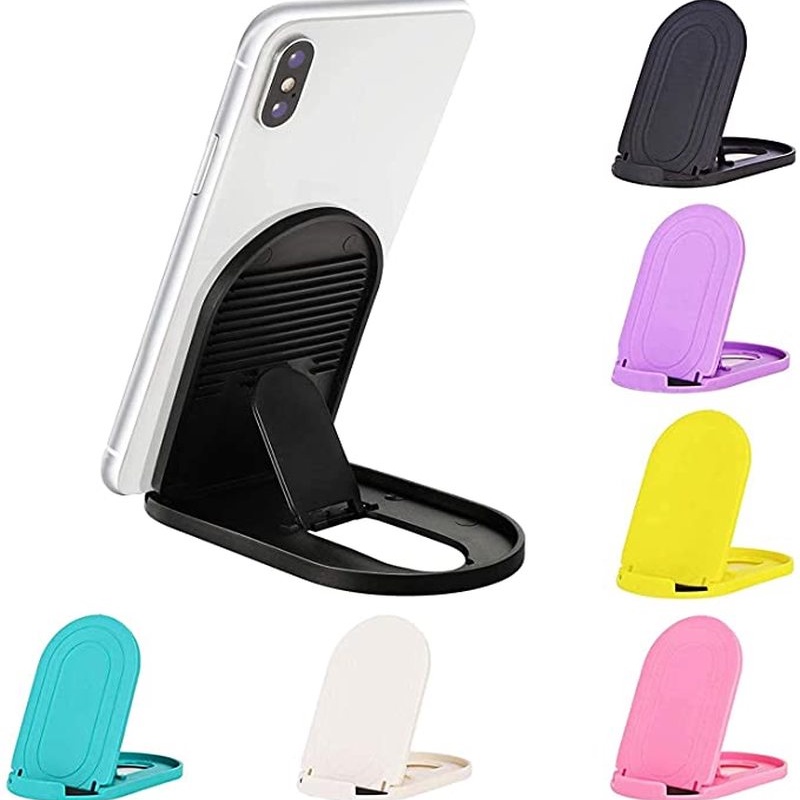 Stand Holder Hp / Tablet Universal Mini Portable Bisa Dilipat Bahan Plastik Pp Untuk Iphone / Android