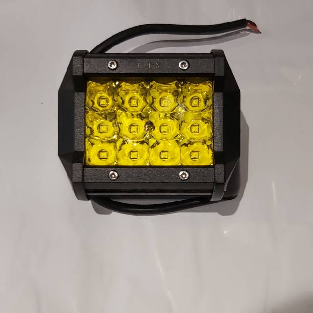 Lampu tembak sorot led Cree 12 mata murni 36 W Kuning I Cree Work Light HJG 12 Mata