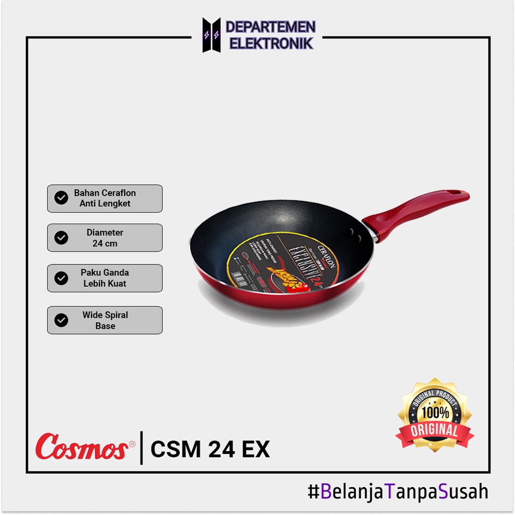 Cosmos Frying Pan CFP 24 EX MURAH BANGET / GARANSI RESMI