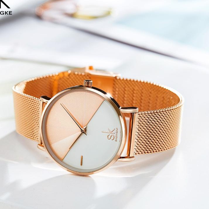 SPT-132 SHENGKE 0095 Jam Tangan Wanita Analog Tali Kulit Korean Design  CURRENOSâ§ ,,," | Shopee Indonesia