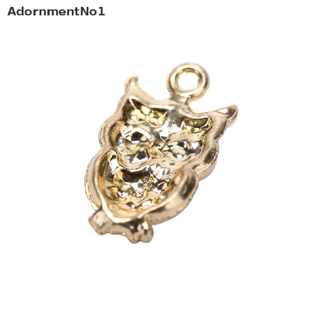 (AdornmentNo1) 10pcs / Lot Liontin Enamel Bentuk Burung Hantu Bahan Alloy Untuk Kerajinan Tangan DIY