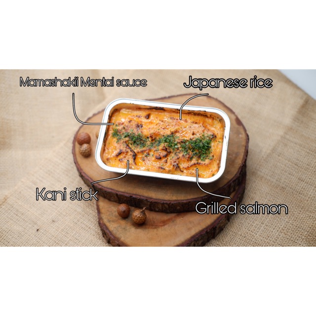 

Salmon kani mentai rice mamashakii