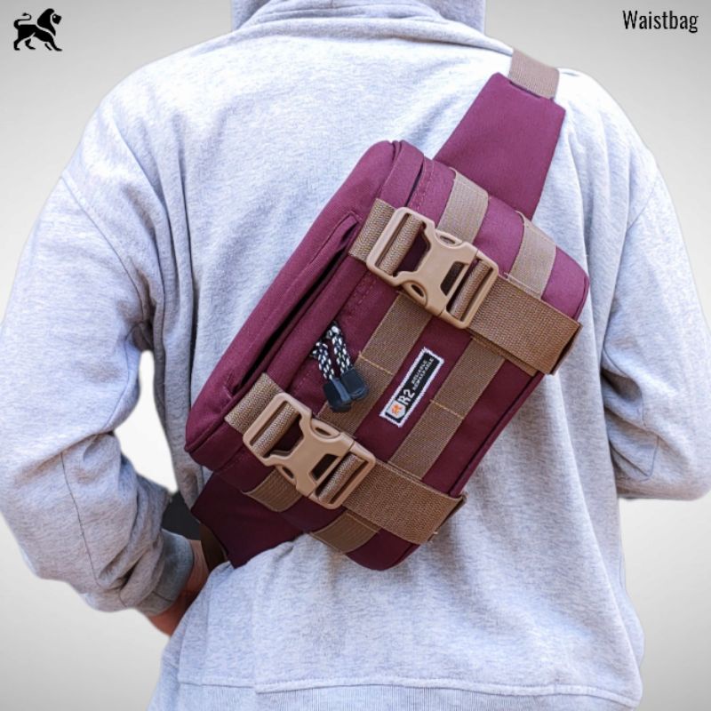 Tas Waistbag R2 Buffback Future Termurah - Tas Pinggang Pria Terbaru 2022 Unisex