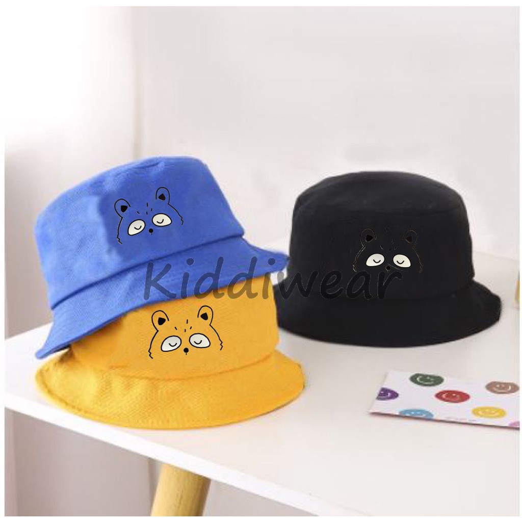 KIDDIWEAR TOPI ANAK BUCKET RUBAH - TOPI BALITA UNISEX BUCKET SABLON RUBAH