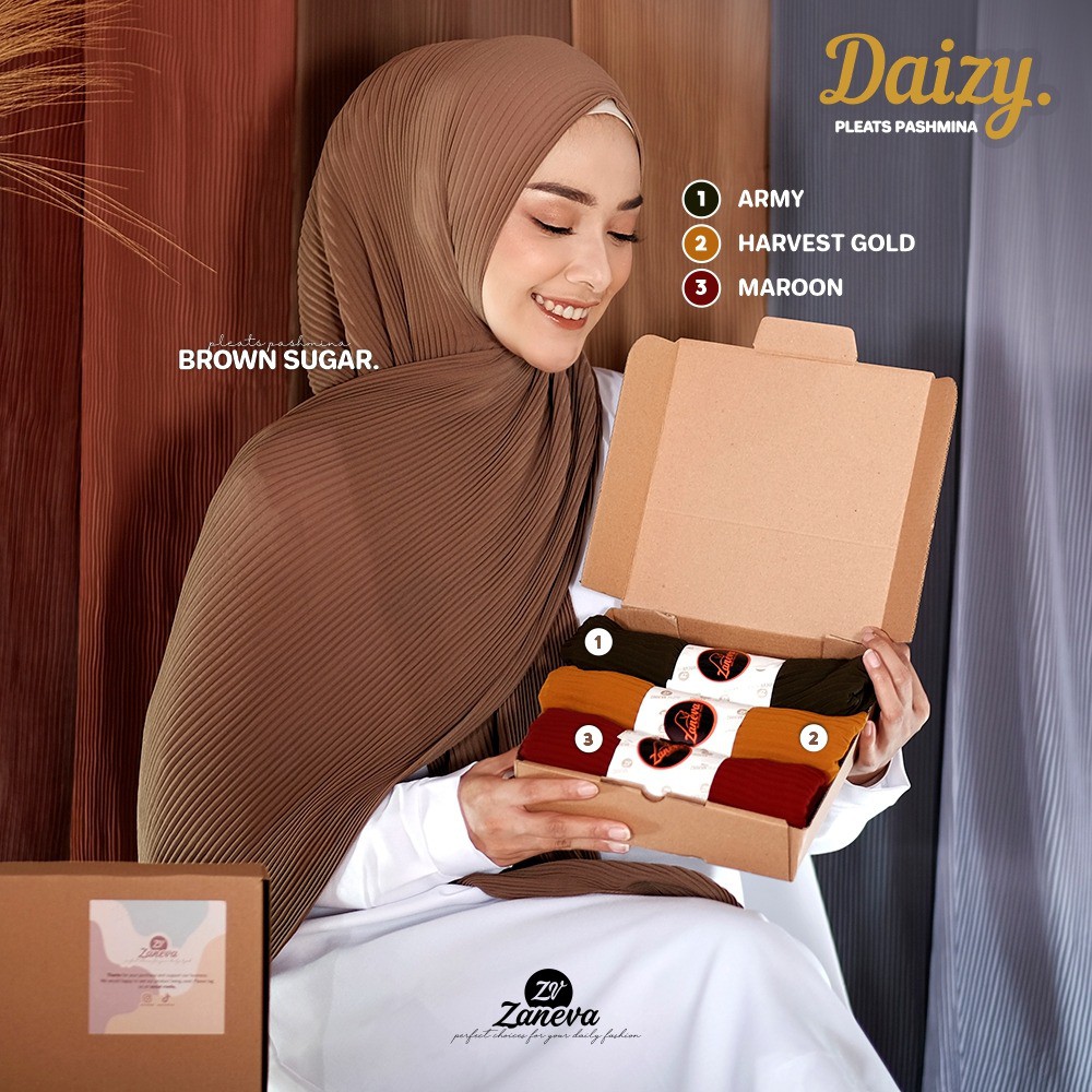 Daizy Plisket By Zaneva Hijab