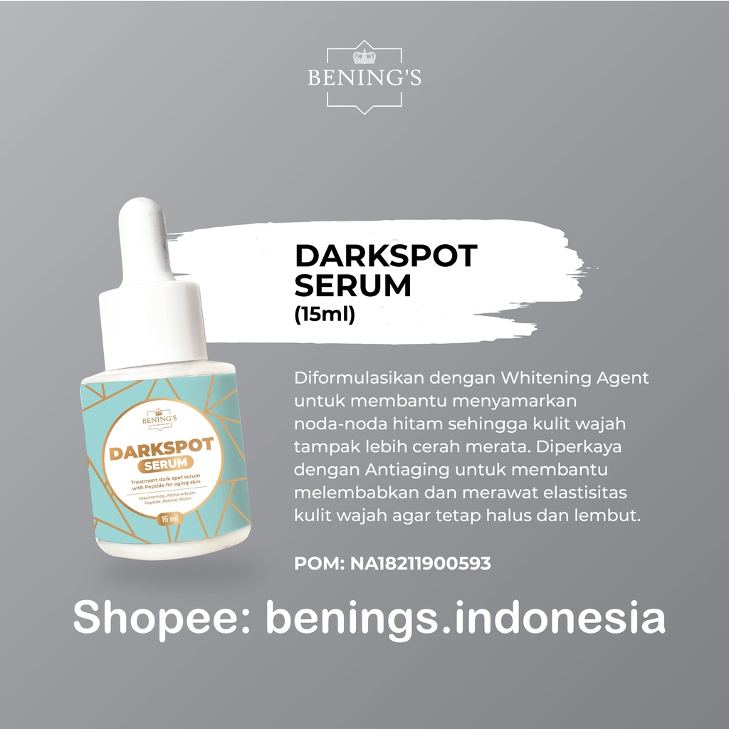 Darkspot Serum Benings Skincare by Dr Oky (Benings Clinic) Serum Anti Flek Hitam