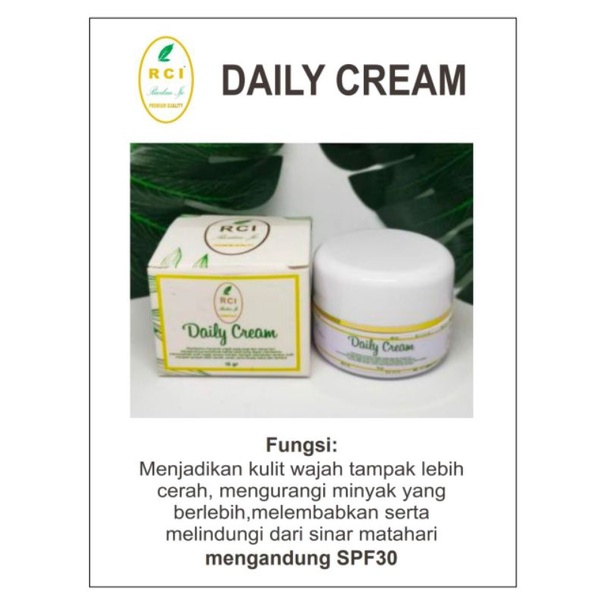 daily cream rci skincare
