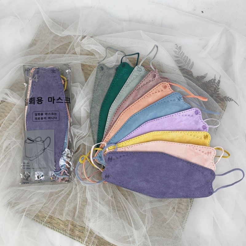 KF94 MASKER FACEMASK MOUSON / CAREION / ONCARE 4PLY ISI 10 PCS WARNA HITAM - PUTIH-MIX WARNA Y&B / KF94
