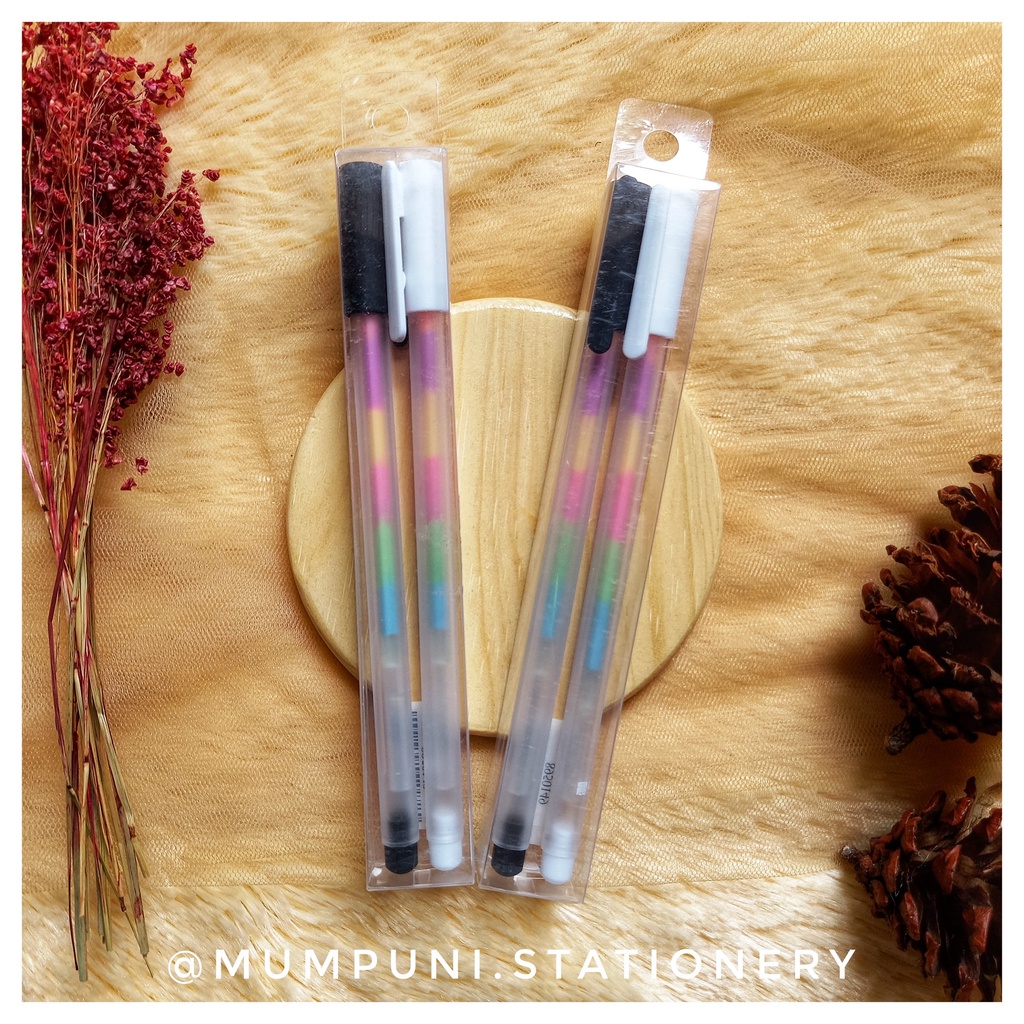 

Gel Pen Rainbow 2 pcs / Pena Tinta Pelangi 2 pcs