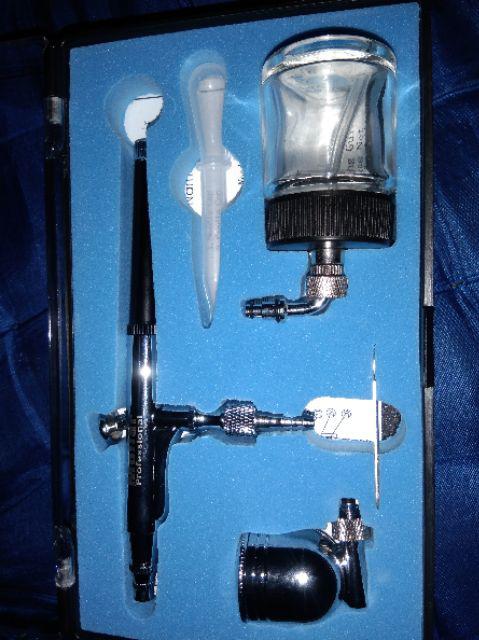 Pen Brush Mollar Dual Cup Double Trigger Action Air Brush Nozzle 0.3mm Airbrush Tabung Atas Bawah