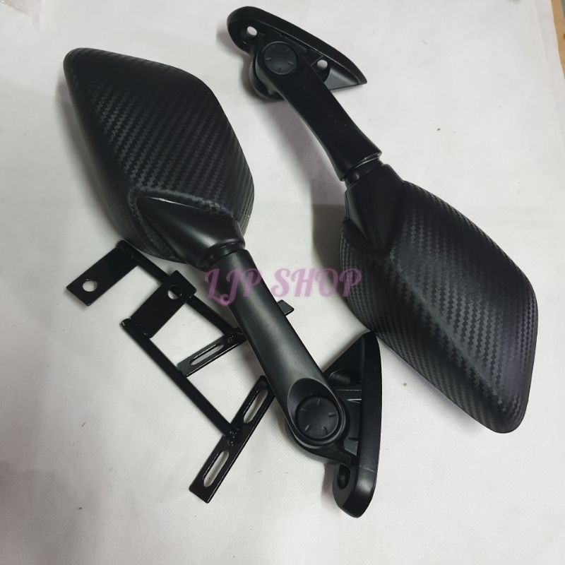 SPION CARBON KARBON R25 PLUS BREKET DI FAIRING NMAX PCX R15 R25 CBR