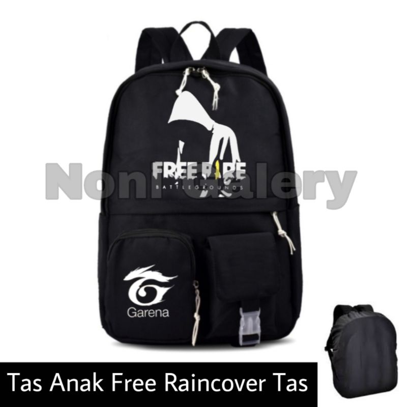 tas anak BTS ( free Raincover ) - tas ransel anak terbaru - tas anak free Fire - tas karakter anak - tas sekolah anak