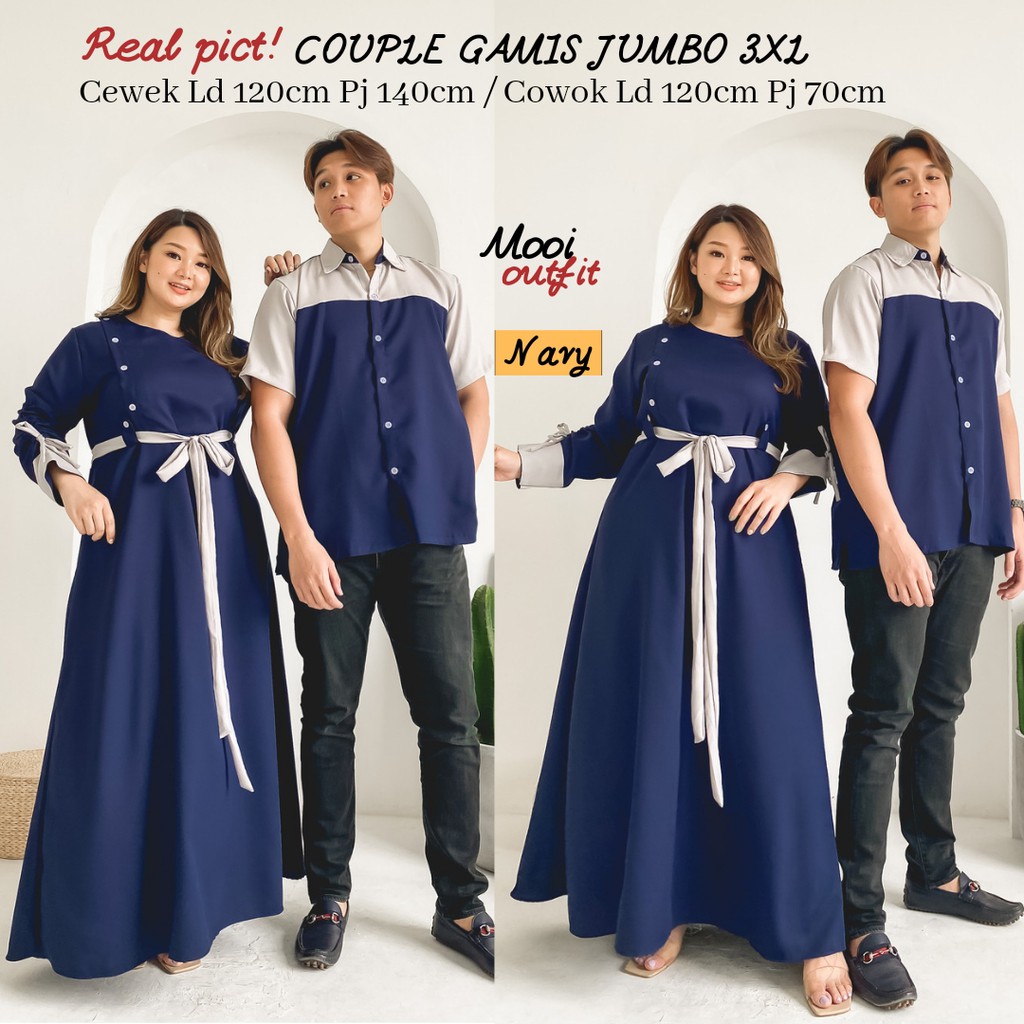 COUPLE GAMIS JUMBO - GAMIS COUPLE JUMBO - COUPLE JUMBO - GAMIS COUPLE KELUARGA JUMBO - COUPLE LEBARAN