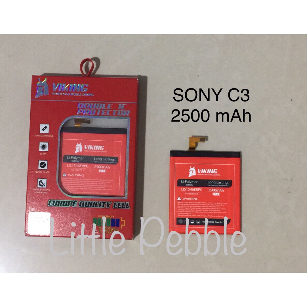 Baterai Viking 2500mAh Sony Xperia C3 - Double Power Batere batrai