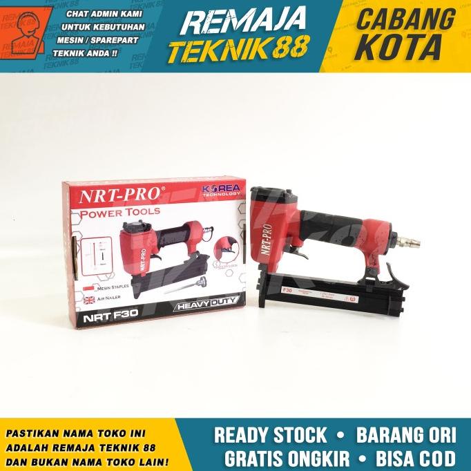 

MESIN TEMBAK PAKU PNEUMATIC / NAILER GUN STAPLES NRT-PRO F30 / F 30 --Termurah--