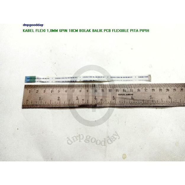 

Kabel Flexi 1,0Mm 6Pin 18Cm Bolak Balik Pcb Flexible Pita Pipih Dnpgood11