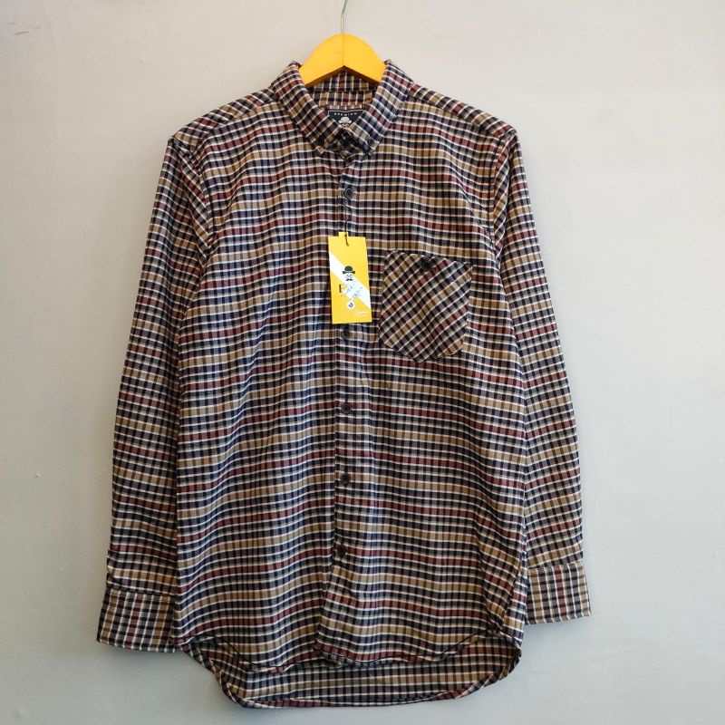 Kemeja Flannel Premium Lengan Panjang Unisex, Kemeja Panel Pria F2Distro Original, Kemeja Panel Terb