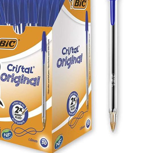 

Lagi MURAH!! Bolpen BIC Cristal Original Medium 1.0 mm - Biru Terpercaya,..