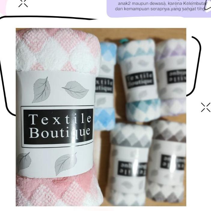 Handuk Mandi TOWEL uk.70x140cm dan 50x100cm XinJuYuan JoyLife Textile BOUTIQUE motif KOTAK