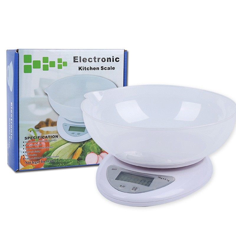 Timbangan Dapur Digital Mangkok 5kg / Timbangan kue Digital Elektrik